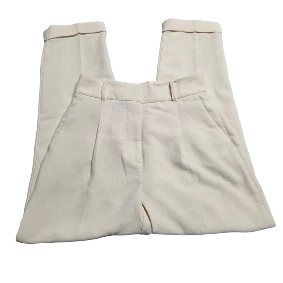 Aritzia Wilfred Dashwood Ankle Pants Cream White Size 4 - Picture 5 of 9
